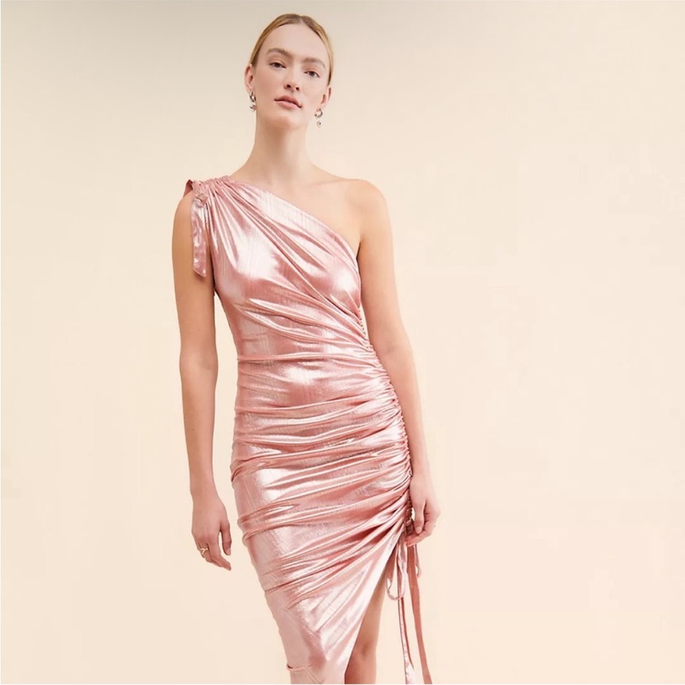 Elliatt Coral Mesh Detail Dress